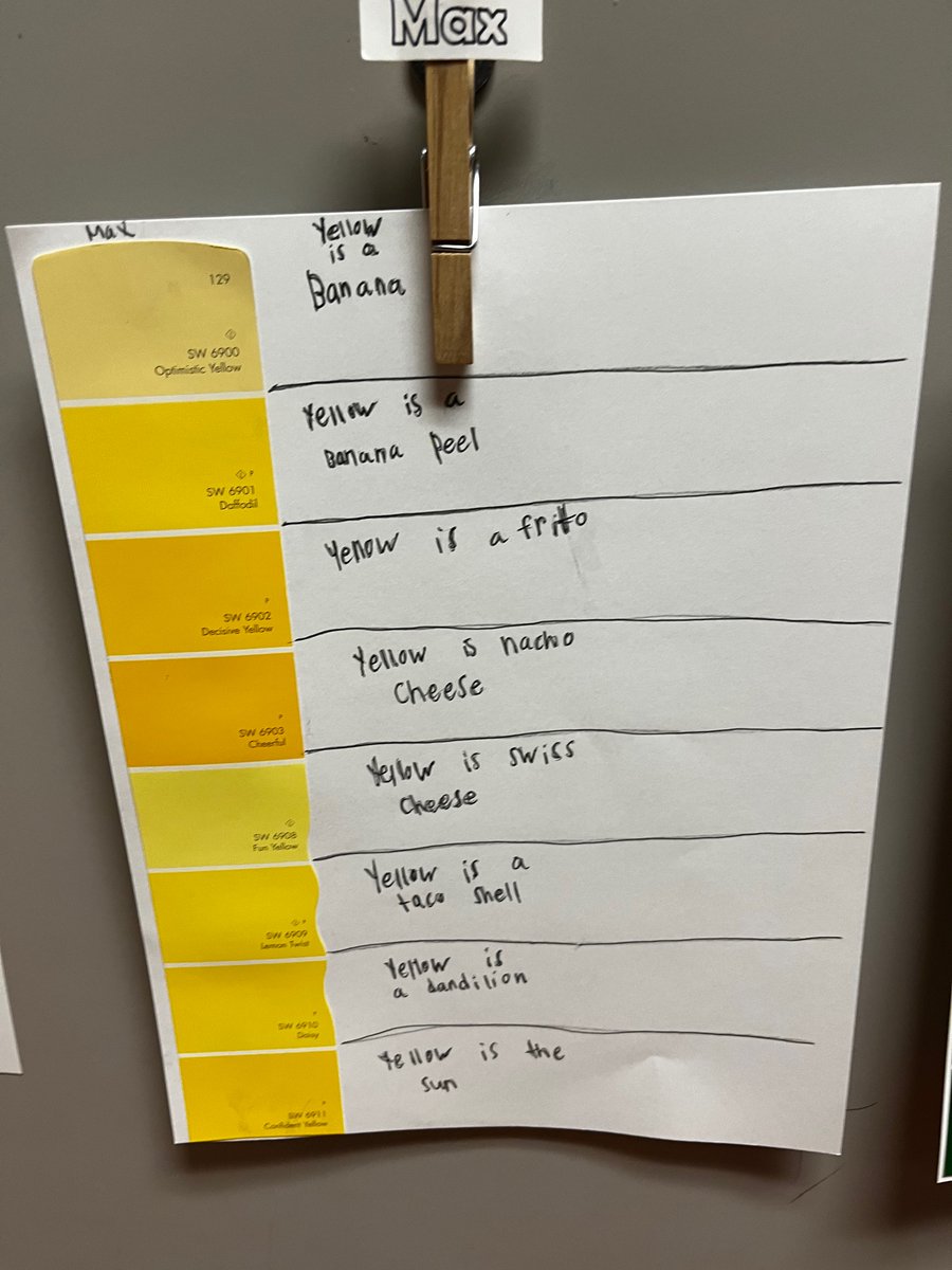 MissBrinich's tweet photo. The 5th grade Park Sharks came back from spring break as poets. We had a blast creating our paint chip poetry today. π¨π¦
#itsworthit #WoParkSharks #wcsdistrict https://t.co/h1EIIYcOz8
