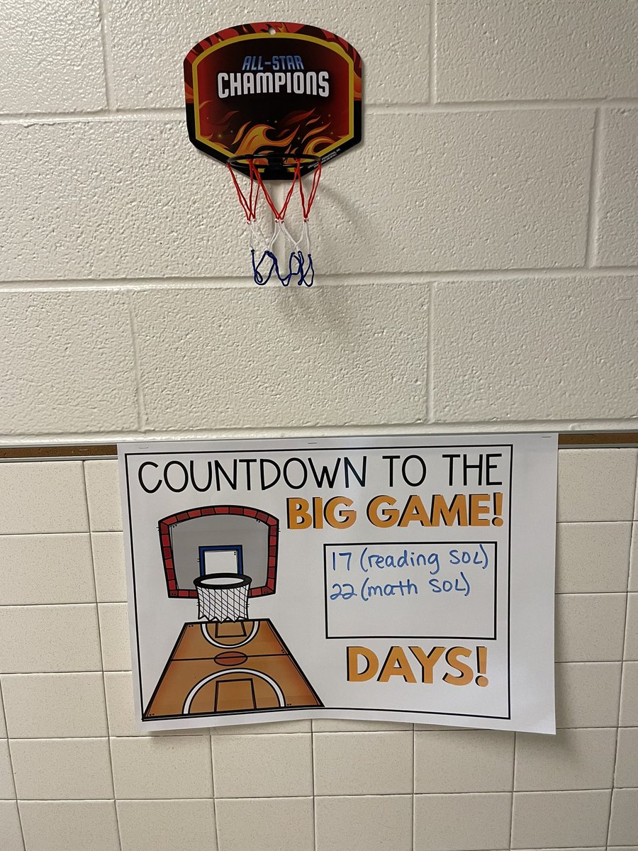 Can’t wait to see the Ss’ reaction to our SOL prep 🏀 court! Making SOL review engaging and exciting! <a href="/GuilfordEle/">Guilford Elementary School</a> <a href="/MissK_Hooray/">Ms. Kappelmier</a> <a href="/lisa_m_flores/">lisa m. flores</a> <a href="/Mrs_Gentzel/">Mrs. Gentzel</a> <a href="/CelesteSamanie5/">Celeste Samaniego</a>
