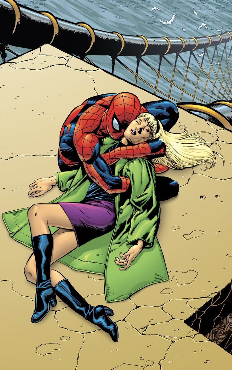RT @CoolComicArt: Spider-Man: The Death Of Gwen Stacy TPB (2001) cover art by JG Jones https://t.co/kn8Wqvvj33