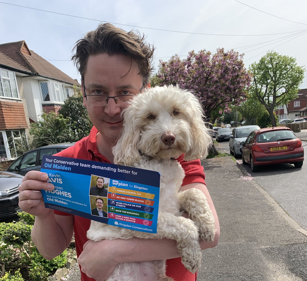 Proud to be out delivering for @JasonHKingston this weekend. Jasper loved meeting residents and supporting his daddy