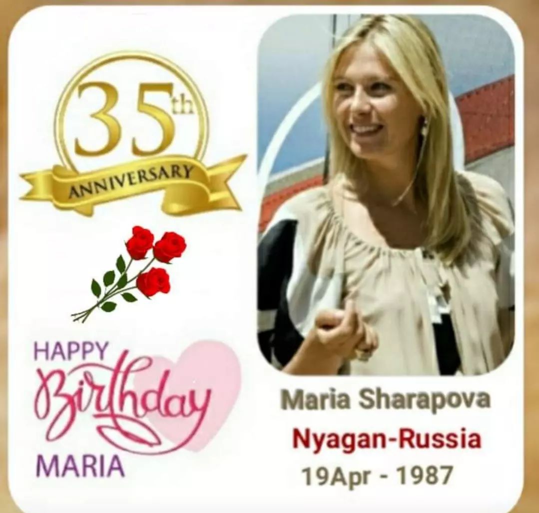 Happy Birthday to Maria Sharapova. 