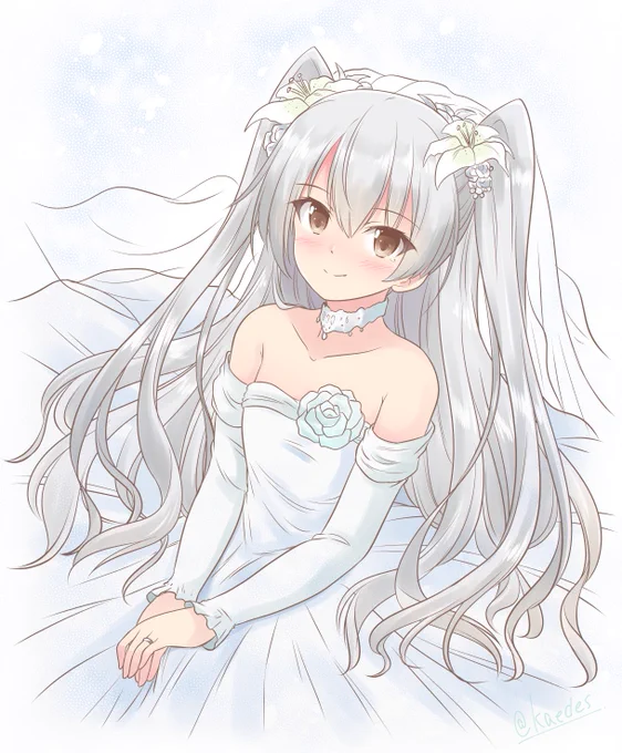 「あたしがあなたのこと、幸せにしてあげる」
#艦これ版深夜の真剣お絵描き60分一本勝負
#艦これ版真剣お絵描き60分一本勝負_20220418
#艦これ #天津風
ちょうど昨日、あまつんとケッコンしました記念💍 