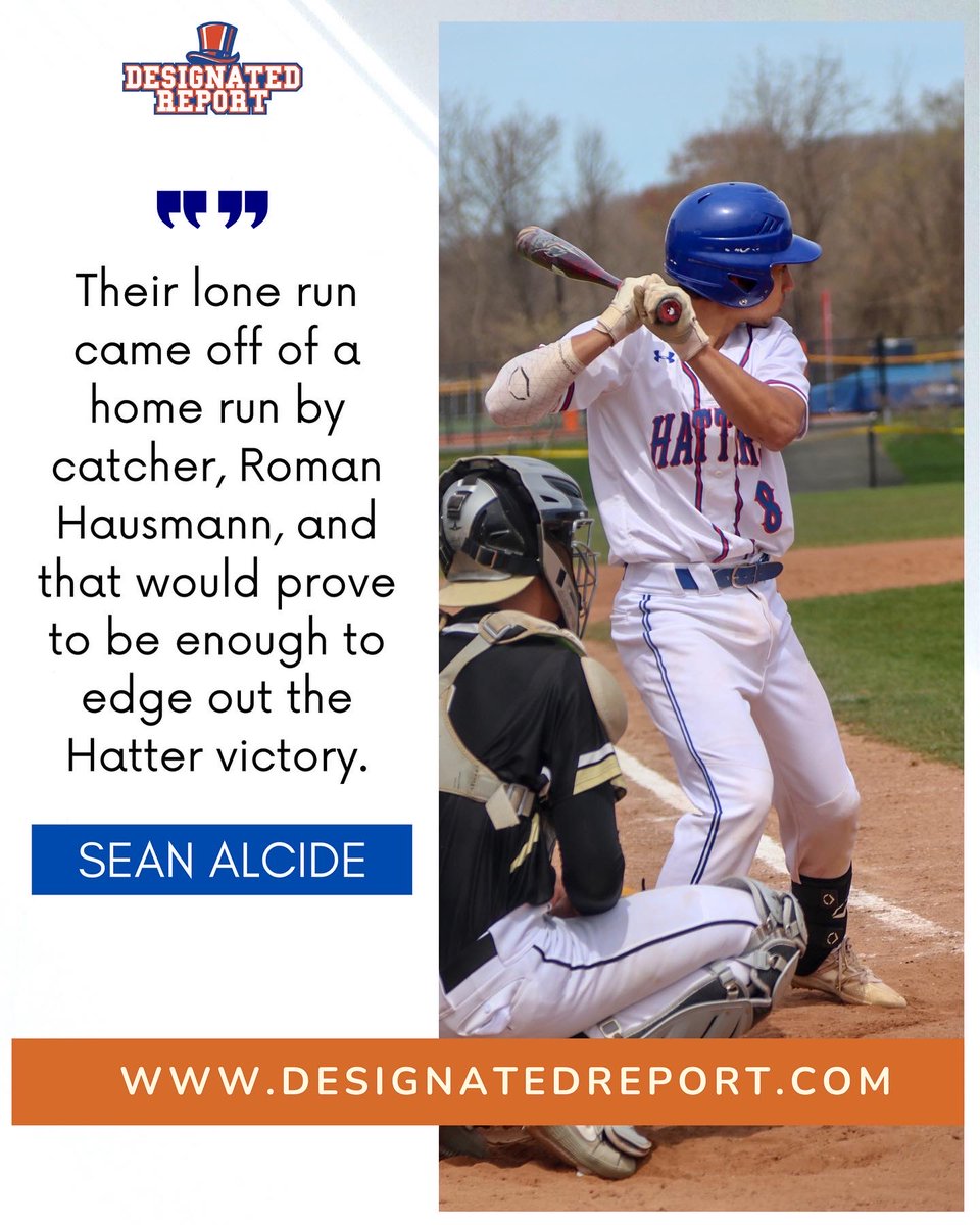 DesignatedRpt's tweet photo. 🚨NEW STORY + #HatSnaps from @HatterBaseball’s wins over New Britain & Trumbull, ALL at https://t.co/mHYEgjfUou! 🔵🟠 https://t.co/0ofL3UPITt