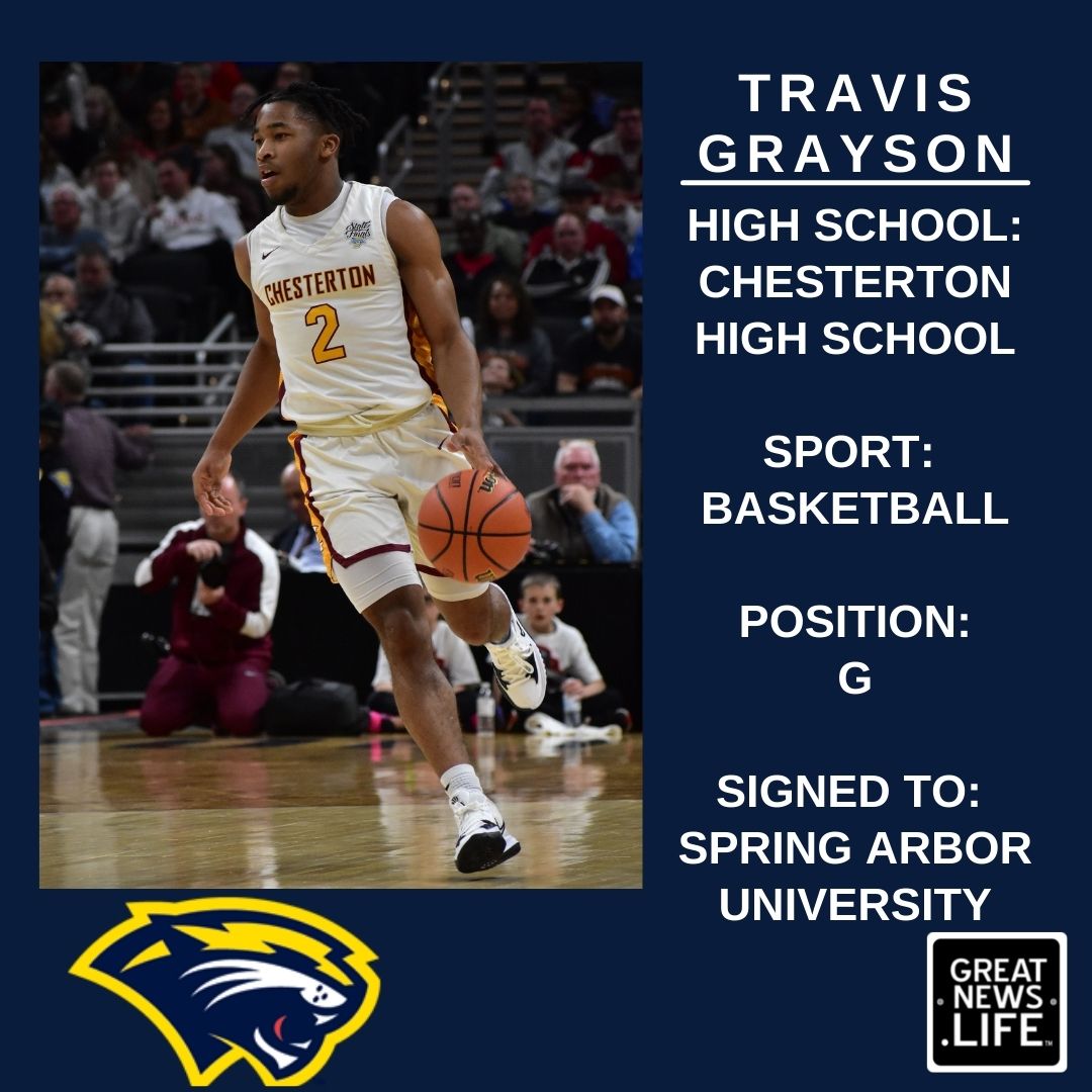 Congratulations Travis Grayson! The Indiana Mr Basketball nominee and second-team all Indiana team member has committed to Spring Arbor University. We know the future is very bright for Travis, good luck!

<a href="/Trojan_HoopsCHS/">Chesterton Basketball</a> <a href="/SAUCougarsMBB/">Spring Arbor University Mens Basketball</a> <a href="/SAUCougars/">Spring Arbor Athletics</a> <a href="/CHS__Trojans/">Chesterton Athletics</a> <a href="/TravisGrayson17/">Travis Grayson</a>