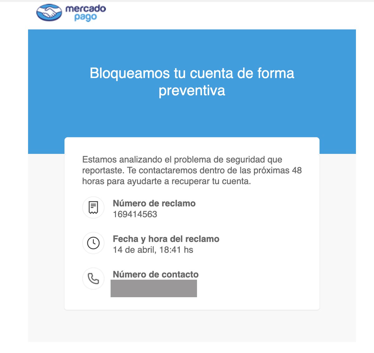 Yeika777's tweet photo. @MP_ayuda @mercadopago aca te dejo el num de reclamo, la cuenta esta bloqueada supuestamente, tengo muchos mails de movimientos y cualquier dato que necesiten que envie para corroborar, es una cuenta de muchos años, el usuario de 3ro Laura Raffino. aguardo su pronta respuesta https://t.co/yj1s6TyRkh