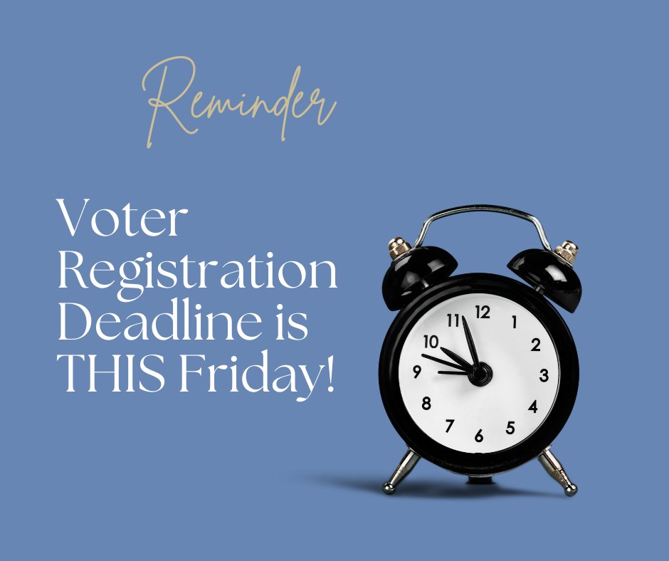 BuncombeCoVotes's tweet photo. 📅The deadline to register to vote in the primary election is April 22.

✅17-year-olds can vote in a primary election if they 
will be 18 by the date of the general election on November 8. 

Click the link for information on how to register https://t.co/xK6pfUf3xM https://t.co/QJhpg1ateH
