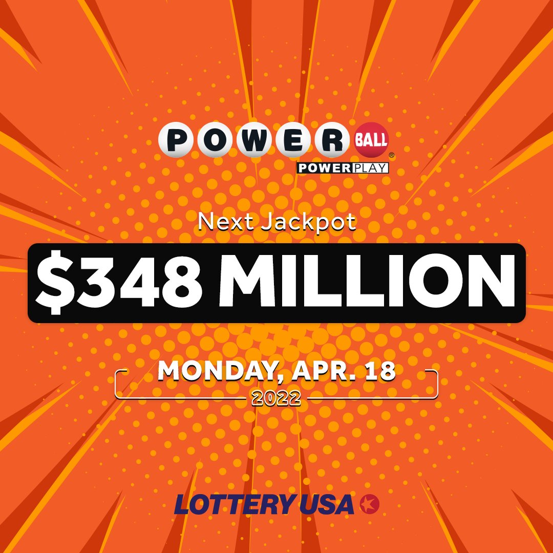 Powerball's estimated jackpot has reached $348 million!

There are only a few hours left before the draw, so get your tickets ready, and good luck everyone!

Visit Lottery USA after the draw to check the numbers: https://t.co/9aZKWdHGbk

#Powerball #lottery #jackpot #lotteryusa https://t.co/Uwi5iNxsZ8