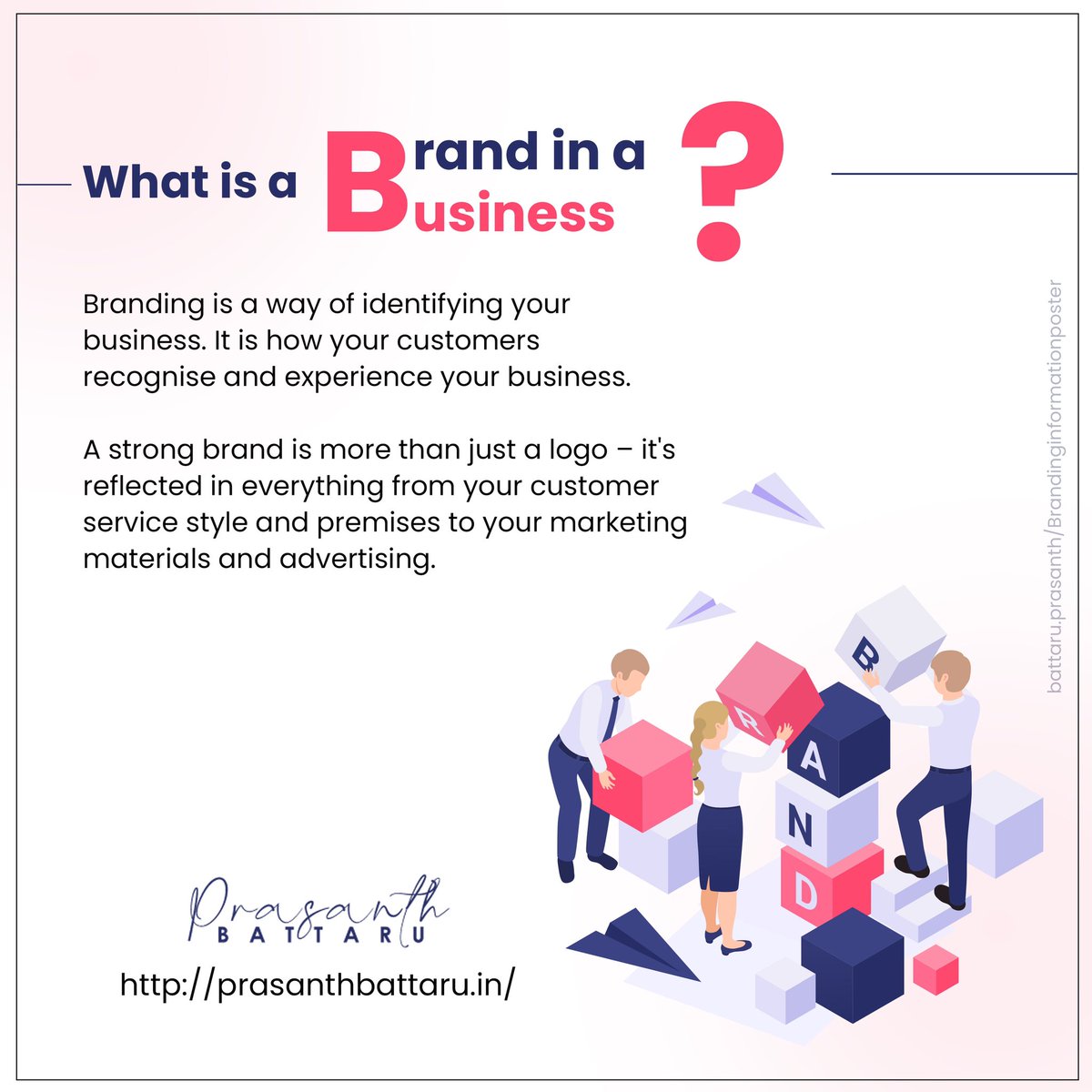 PrasanthBattaru's tweet photo. Brand Building is generating awareness, establishing and promoting company using strategies and tactics. In other words brand building is enhancing brand equity using advertising campaigns and promotional strategies.

#branding #buildabrand #brand #brandingawarness #business https://t.co/AqVF31la1l