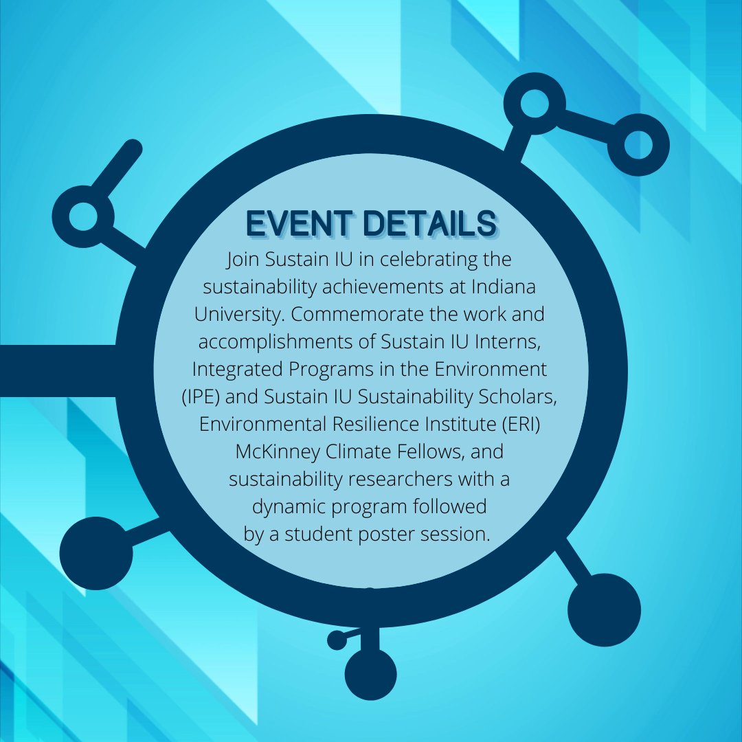 Friday, April 22nd is the IU Sustainability Symposium. Celebrate the achievements of scholars, fellows, and Sustain IU interns w/a dynamic program followed by a student poster session. 🔗  in our bio for more info
#EngagedLearning #UndergradResearch #IndianaUniversity #SustainIU