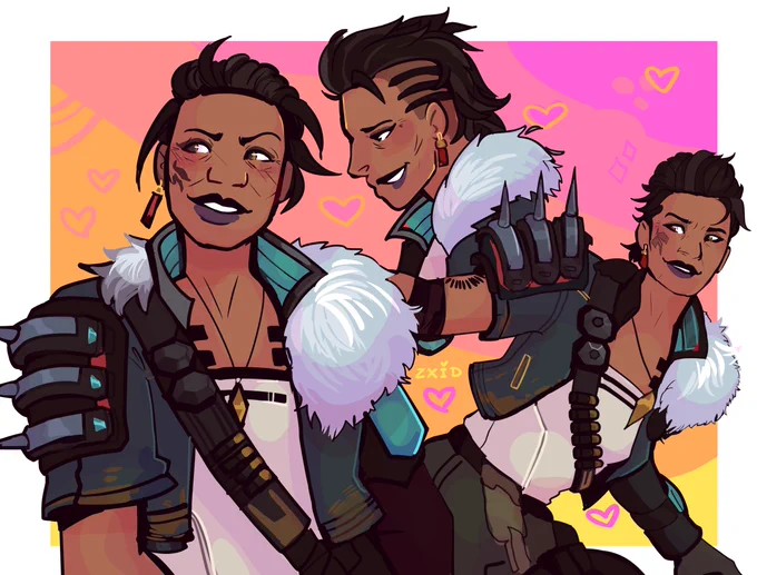 gotta draw Maggie for something, so i did some practices!!

✨ #apexfanart #apexlegends #madmaggie 