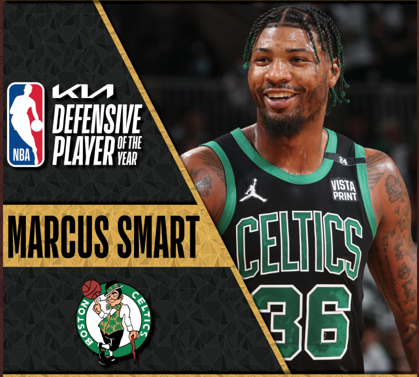 Boston Celtics' guard Marcus Smart wins NBA Defensive Player of Year after  conceding fewest points per game, NBA News