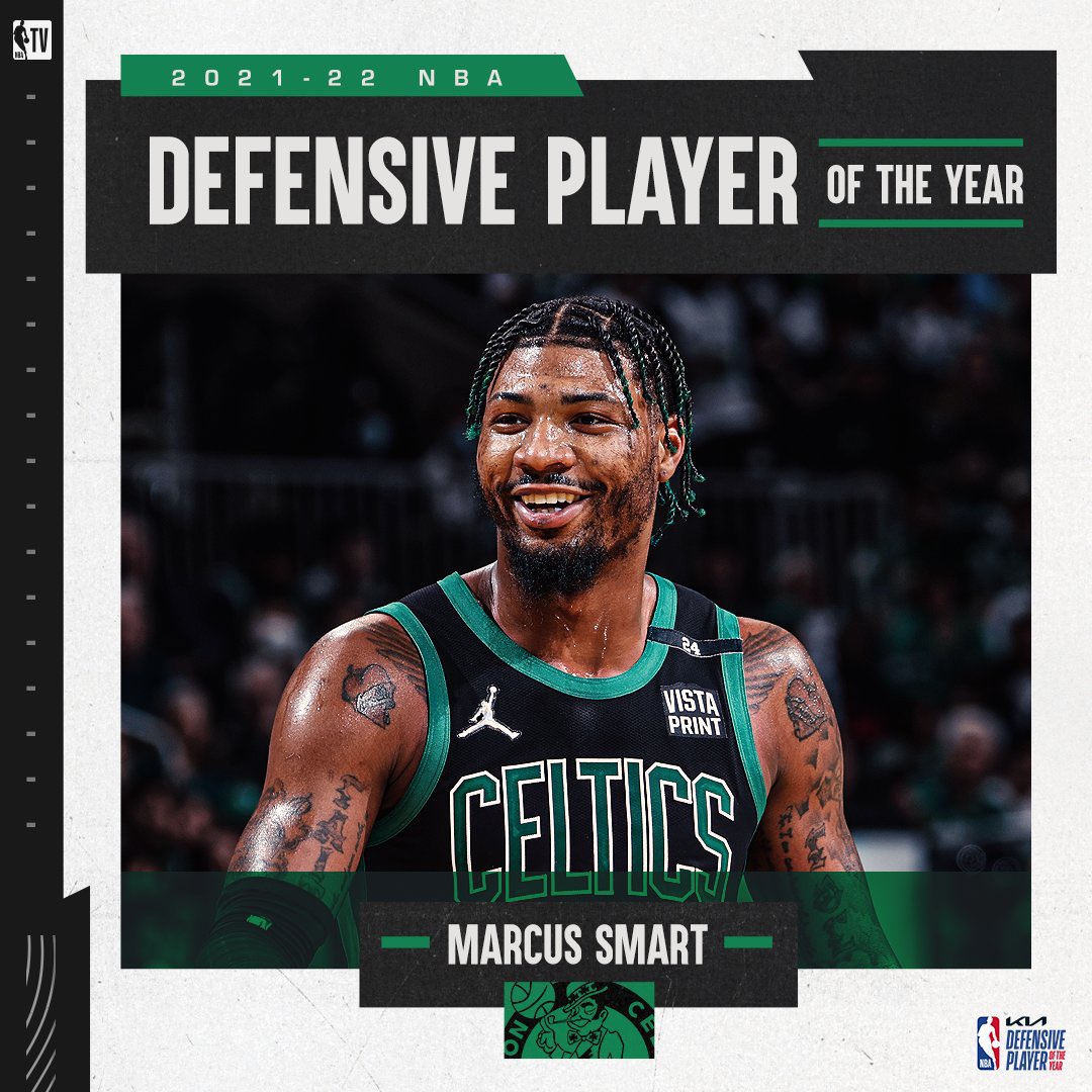 HoopsEmpire_'s tweet photo. Debate all you want, but Marcus Smart is the embodiment of what it means to be an elite defender. He does everything for the Celts. He can guard any position, he’s intelligent off the ball, and is the best hustle player in the league.

Very, very well deserved DPOY for @smart_MS3 https://t.co/h3NAu2hZ4z