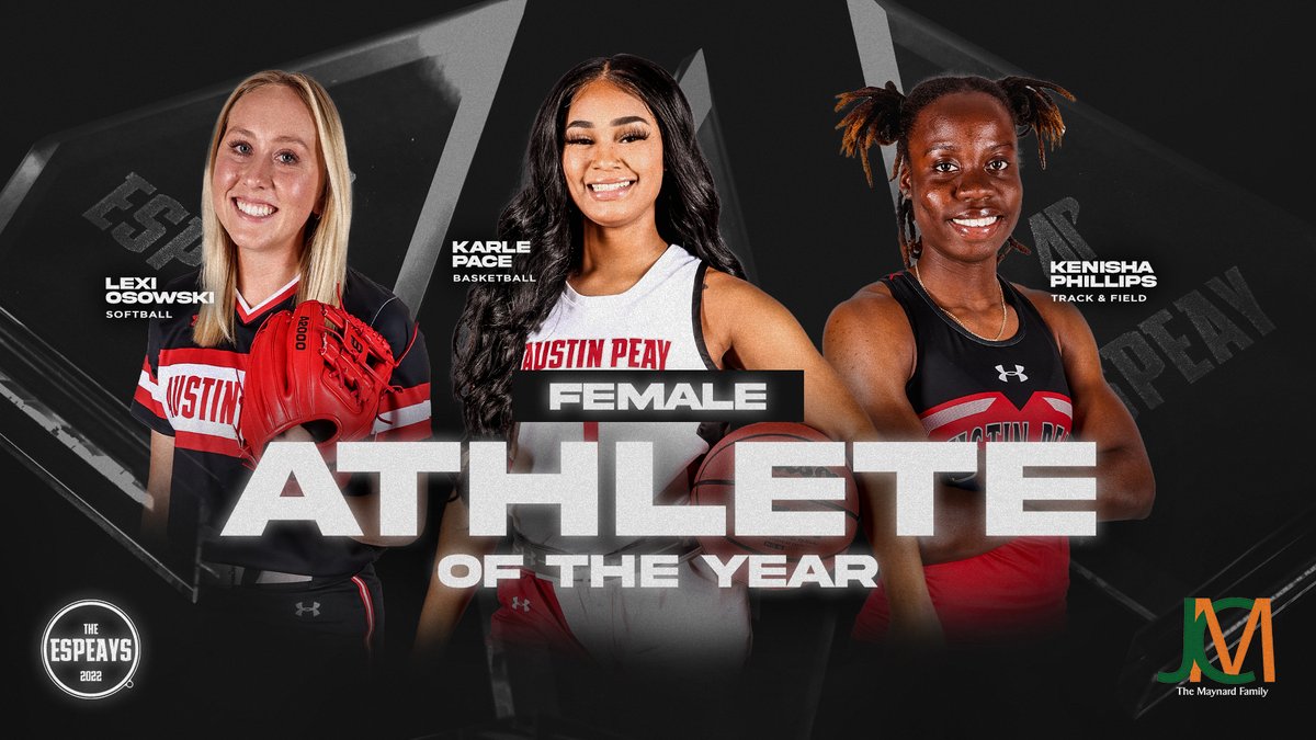 And the final award we will preview tonight, the nominees for 𝐅𝐞𝐦𝐚𝐥𝐞 𝐀𝐭𝐡𝐥𝐞𝐭𝐞 𝐨𝐟 𝐭𝐡𝐞 𝐘𝐞𝐚𝐫:

⭐️ @lexi_osowski
⭐️ <a href="/KarlePace/">K_pacee</a>
⭐️ <a href="/IamFlashKP/">Kenisha Phillips 🇬🇾</a>

#ESPEAYS22 | #LetsGoPeay