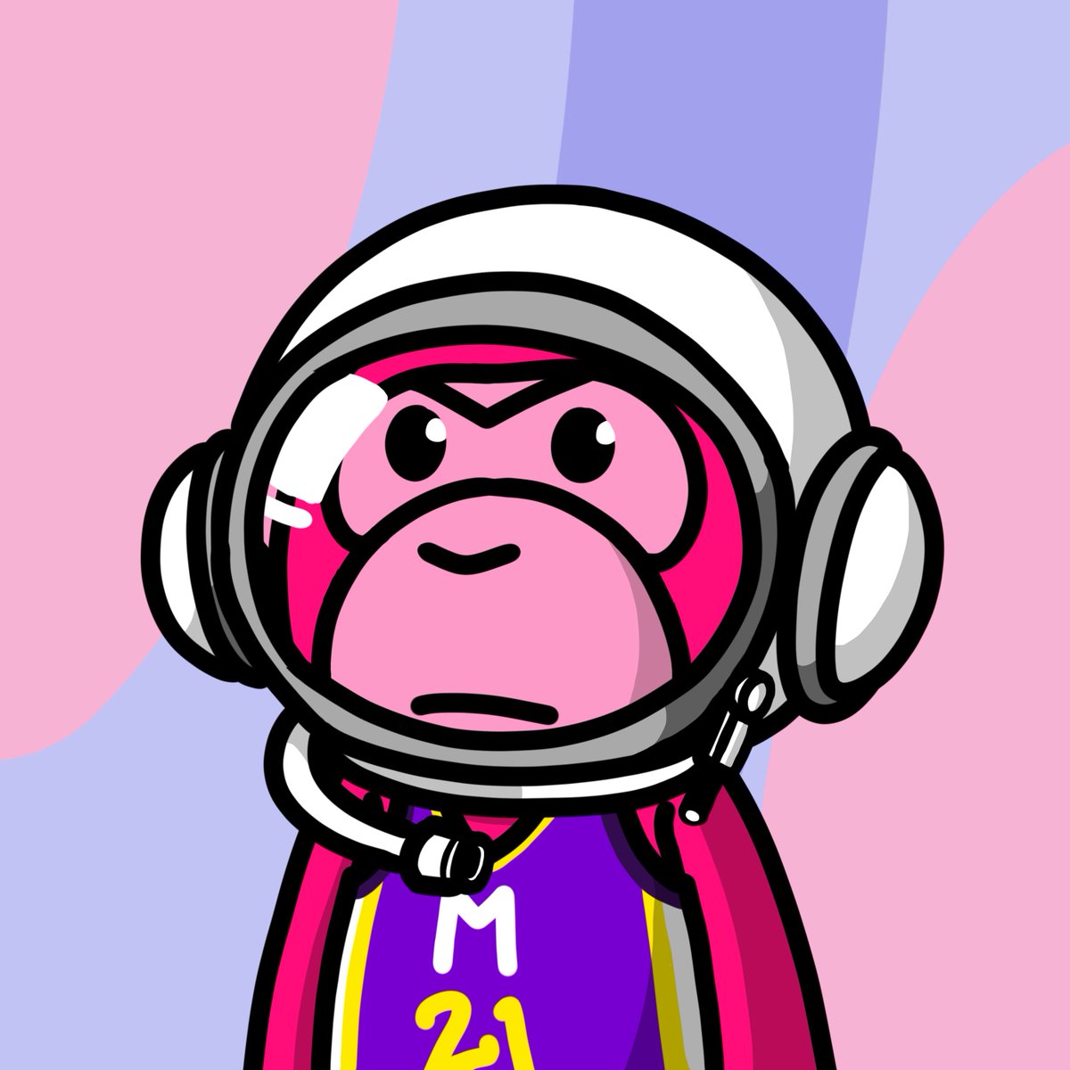 Big ups Momo will be dunkin' so high this member of the troop needs a space helmet. 

#nfts #nftart #nftcommunity #nftsports #basketball <a href="/lakers/">Los Angeles Lakers</a> #nftalpha #nftdrop