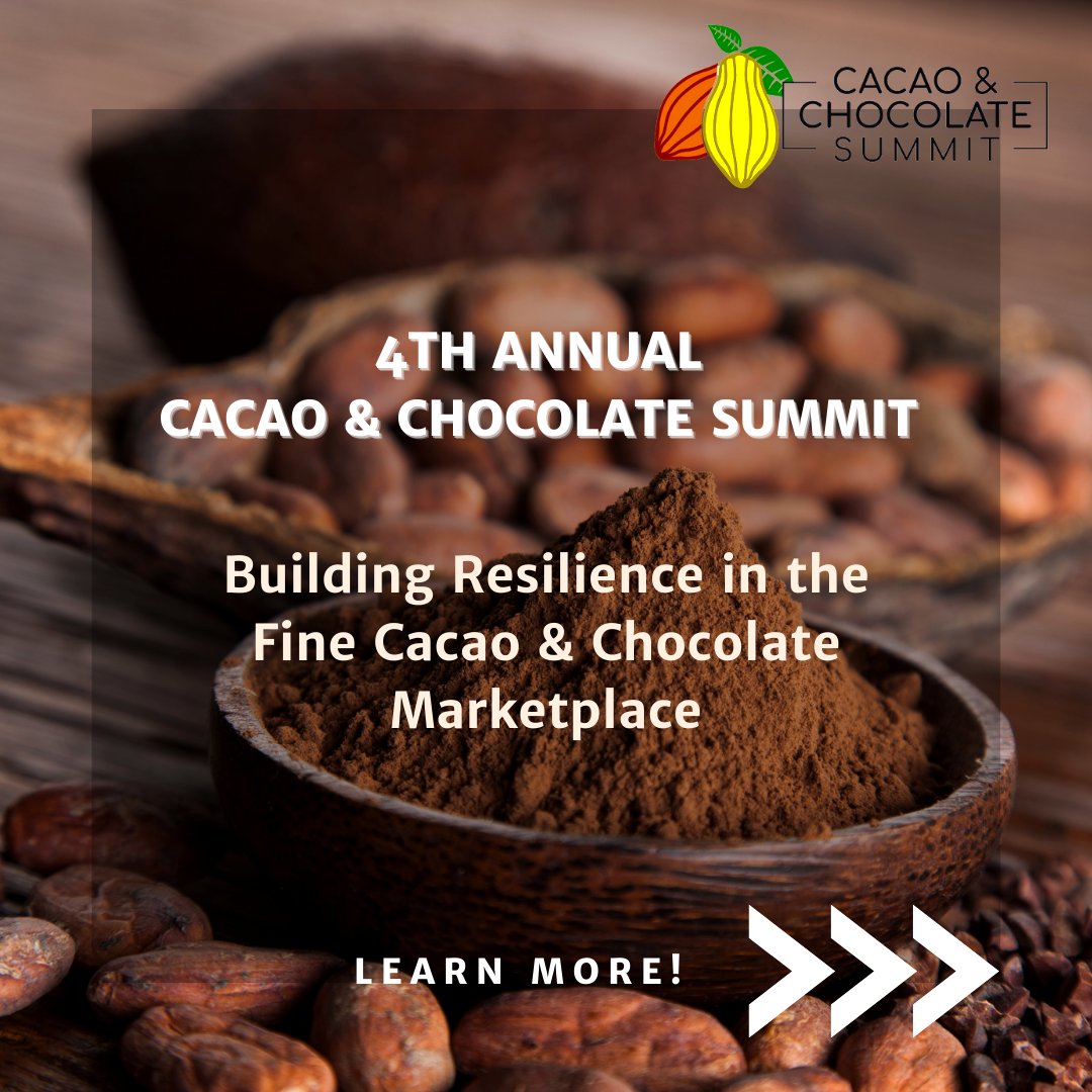 CacaoChocSummit's tweet photo. We are excited to announce our 4th annual Cacao and Chocolate Summit organized each year in partnership with:
@finechocolateindustryassoc @grocersdaughter @rikoltolatam @conexionchocolate

Sponsorship opportunities now open!
.
#finechocolate #sustainable #chocolates #cacaolove https://t.co/nhlbYwQTFQ