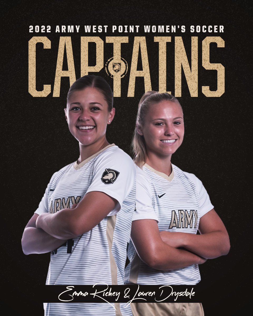 𝐈𝐭'𝐬 𝐨𝐟𝐟𝐢𝐜𝐢𝐚𝐥... 🗣 

We've named our captains for the 2022 ⚽️ season! Congratulations to Emma Richey and Lauren Drysdale. 👏  

#GoArmy