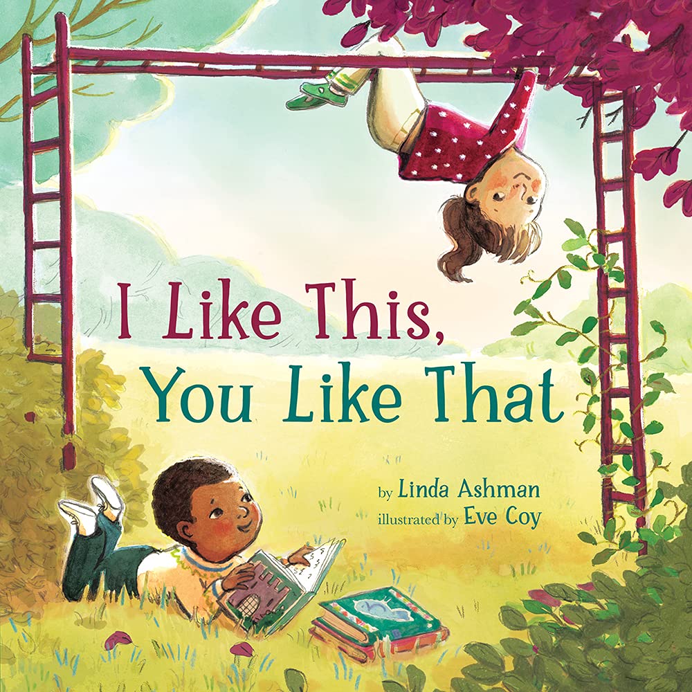 I LIKE THIS, YOU LIKE THAT by @lindaashman2 and Eve Coy is out TODAY! SLJ:⭐️'This quietly beautiful celebration of childhood will appeal to young readers and may inspire dialogue about constructive disagreement and respecting differences.' 😍 slj.com/review/i-like-…