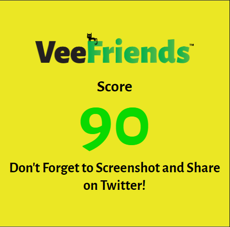 AmorinioH's tweet photo. I guess my score is ain't bad @veefriends https://t.co/aYufDTt9c3
