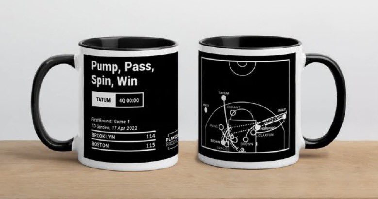 We’ve decided to give away this free ceramic mug in honor of last nights game that ended with Jayson Tatum’s buzzer beater!! ☘️

All you have to do is: 
• Follow <a href="/PlaybookProduct/">Playbook Products</a> + <a href="/BeanT0wnGreen/">Boston Celtics Fans</a>
• Like &amp; Retweet this post 

Winner will be announced on SUN 4/24 @ 7:00pm EST. ☘️