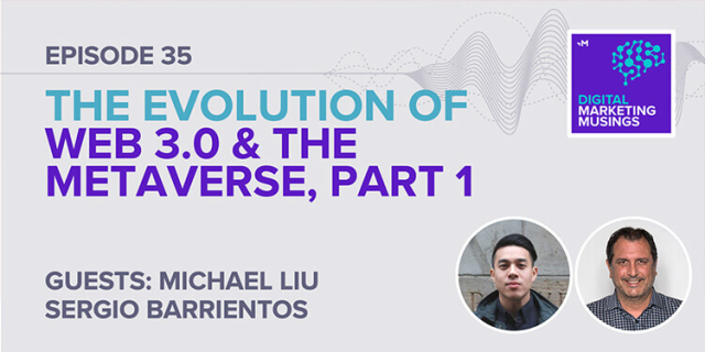 TSanchez_BSA's tweet photo. Sergio Barrientos of @dentsuintl and Michael Liu of @Carat_USA join @Merkle's #DigitalMarketingMusings podcast to discuss what #Web3 and the #metaverse means for marketers. Listen now: https://t.co/xlcvuaU51P https://t.co/k7NfdPwro6