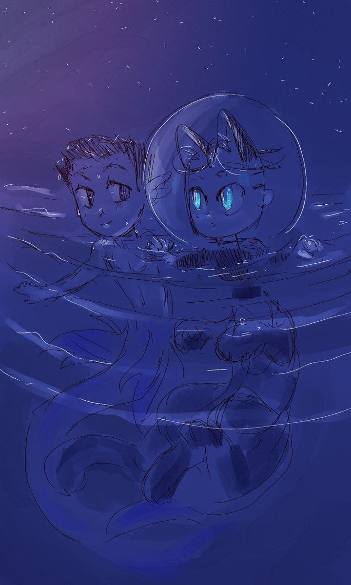 MHelichrysum's tweet photo. #AgentSmith
#CyberCat_Basti
#Merpril #MermaidAU
Небольшой анонс)))
Вместо картинок на мерприл я тупо рисую комикс, про рыбку и котика))) будете его ждать? https://t.co/Bd3SAMO8gj