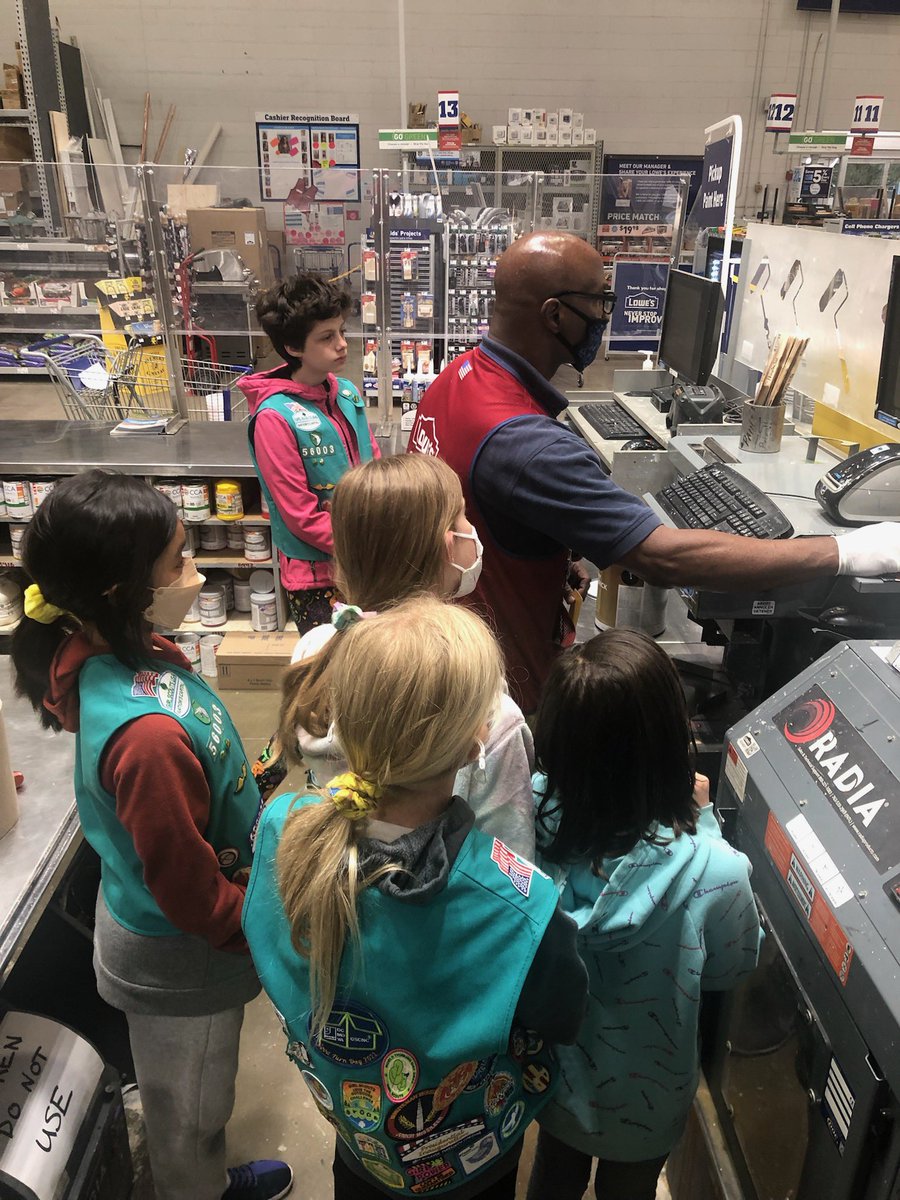 Thanks Mr. Reggie <a href="/Lowes/">Lowe's</a> for helping support Troop 56003 and their bronze award project. Get ready <a href="/FlorisSchool/">Floris Elementary</a> we are coming to complete our project soon! <a href="/GSCNC/">Girl Scouts Nation's Capital</a> <a href="/girlscouts/">Girl Scouts</a> <a href="/agslevin/">Anna Slevin</a>