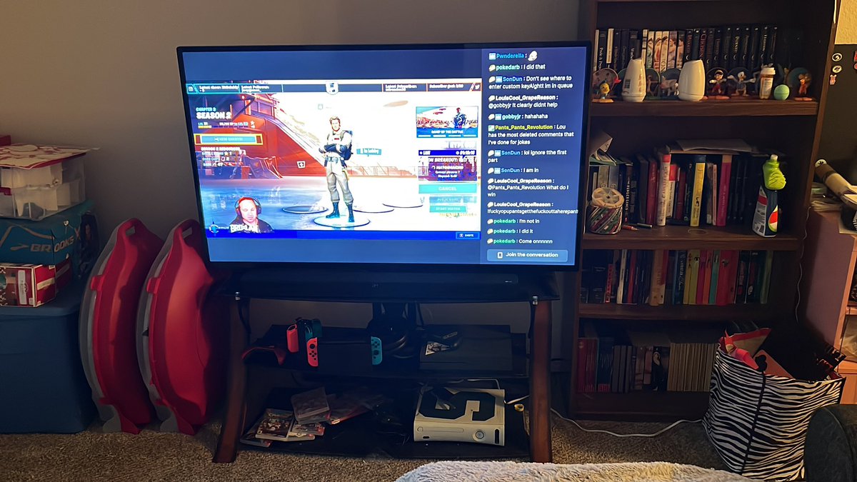 _Lupex16's tweet photo. It’s customs night!! Head on over to BroXLan’s channel below and watch! Participants are welcome! 

(Ignore the Christmas stuff, we were expecting to move 😭) https://t.co/R5qd8SyQ8j