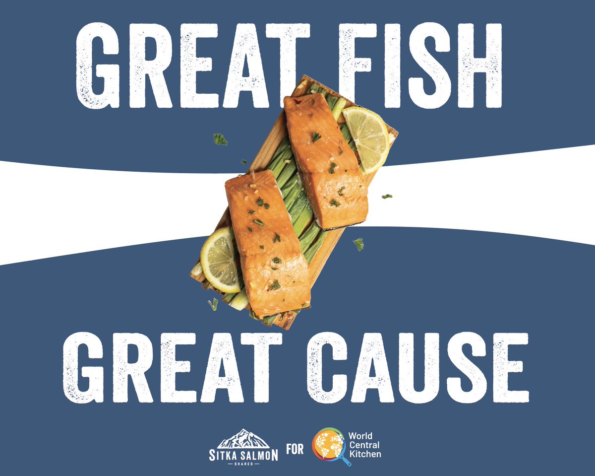 100% of profits from our one-time box sales goes towards <a href="/WCKitchen/">World Central Kitchen</a> during the month of April. Order a #sustainableseafood box and support today! 
sitkasalmonshares.com/collections/sh…
