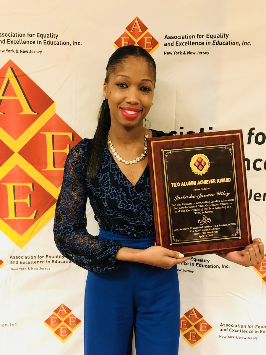 WileyTalks (@jackashawiley) on Twitter photo Four years ago today, I received the <a href="/AEEETRIO/">AEEE-NY/NJ TRIO</a>
TRIO Achiever award
#TRIOWorks #ProudAlum #ImTheDirectorOfMyUB
<a href="/TheNTAA/">National TRIO Alumni</a> Four years ago today, I received the <a href="/AEEETRIO/">AEEE-NY/NJ TRIO</a>
TRIO Achiever award
#TRIOWorks #ProudAlum #ImTheDirectorOfMyUB
<a href="/TheNTAA/">National TRIO Alumni</a>
