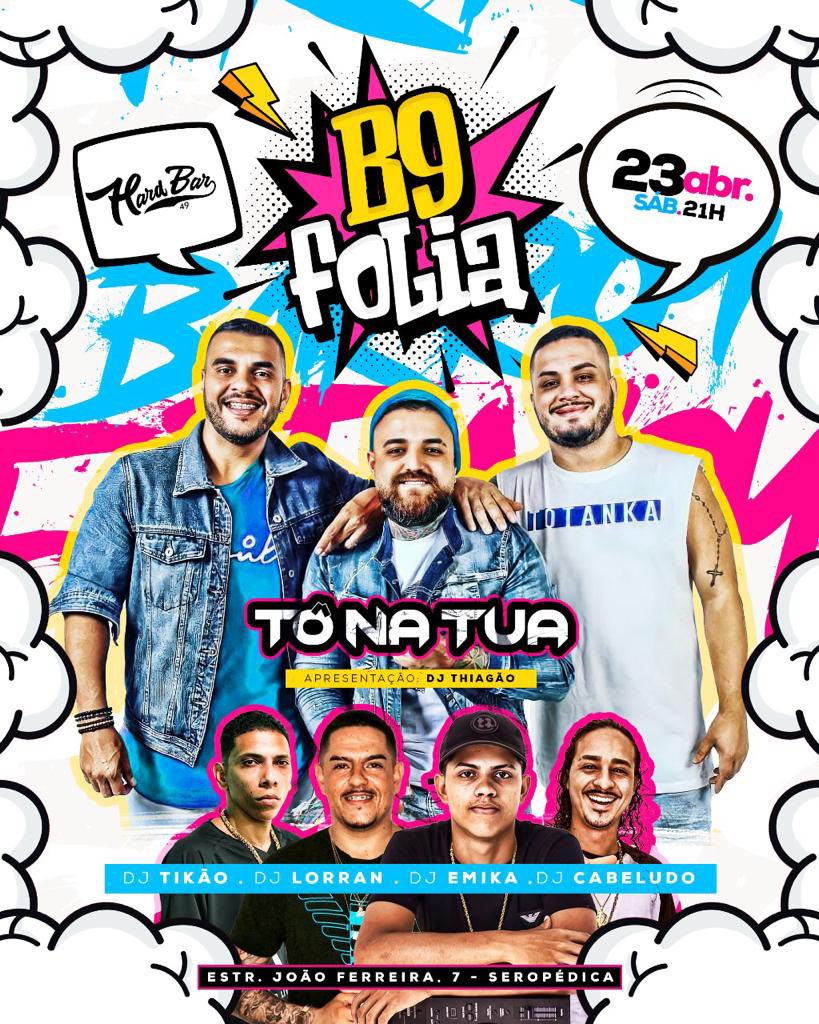 bairro9afesta's tweet photo. NESTE SÁBADO DE CARNAVAL, TEREMOS ENCONTRO MARCADO NO HARD BAR!🎡🔥

NOSSA ÚLTIMA EDIÇÃO FOI UM SUCESSO E ESSA NÃO VAI SER DIFERENTE!!✅🚀

#b9folia https://t.co/6nk0WRBIYa
