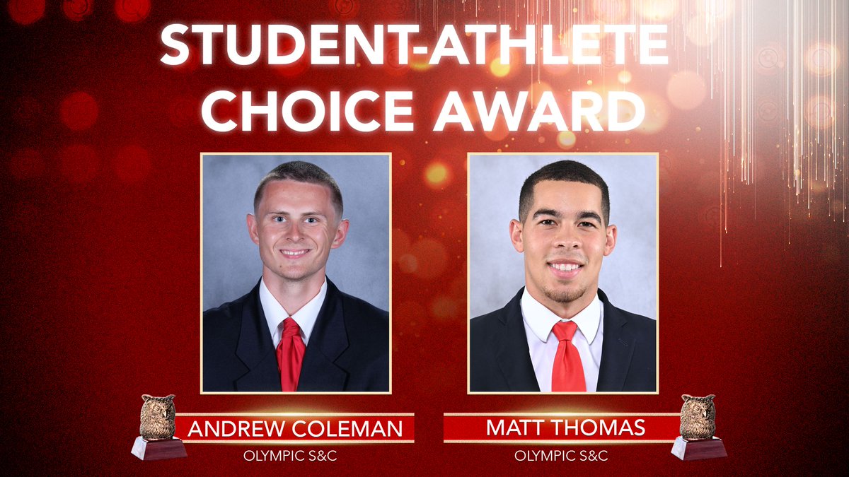 FAUAthletics's tweet photo. 🏆 @ascoleman45
🏆 @Matt_Thomas03 https://t.co/HEvZszZtXY