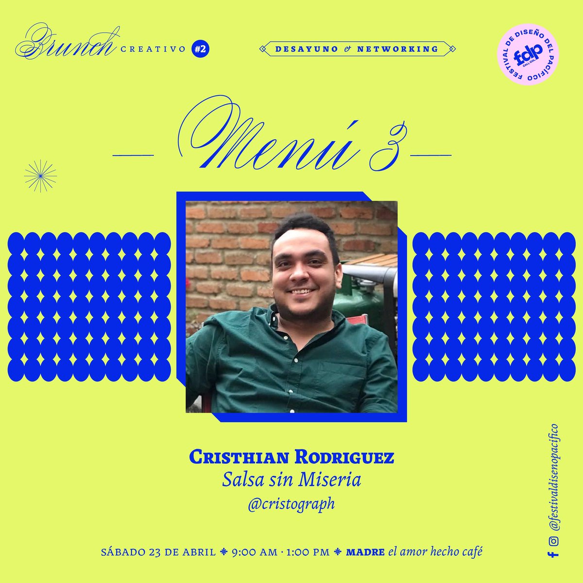 revelatoria's tweet photo. Haré parte del Brunch Creativo #2 del #FestivalDeDiseñoDelPacífico con #LadiesWineDesign #Cali ¡Que emoción! Acá dejo la invitación ✨💗🌼
.
.
.
#LWDCali #YoCreoEnCali #Diseño #Pacífico #Mujeres https://t.co/1JDT5cFXmq