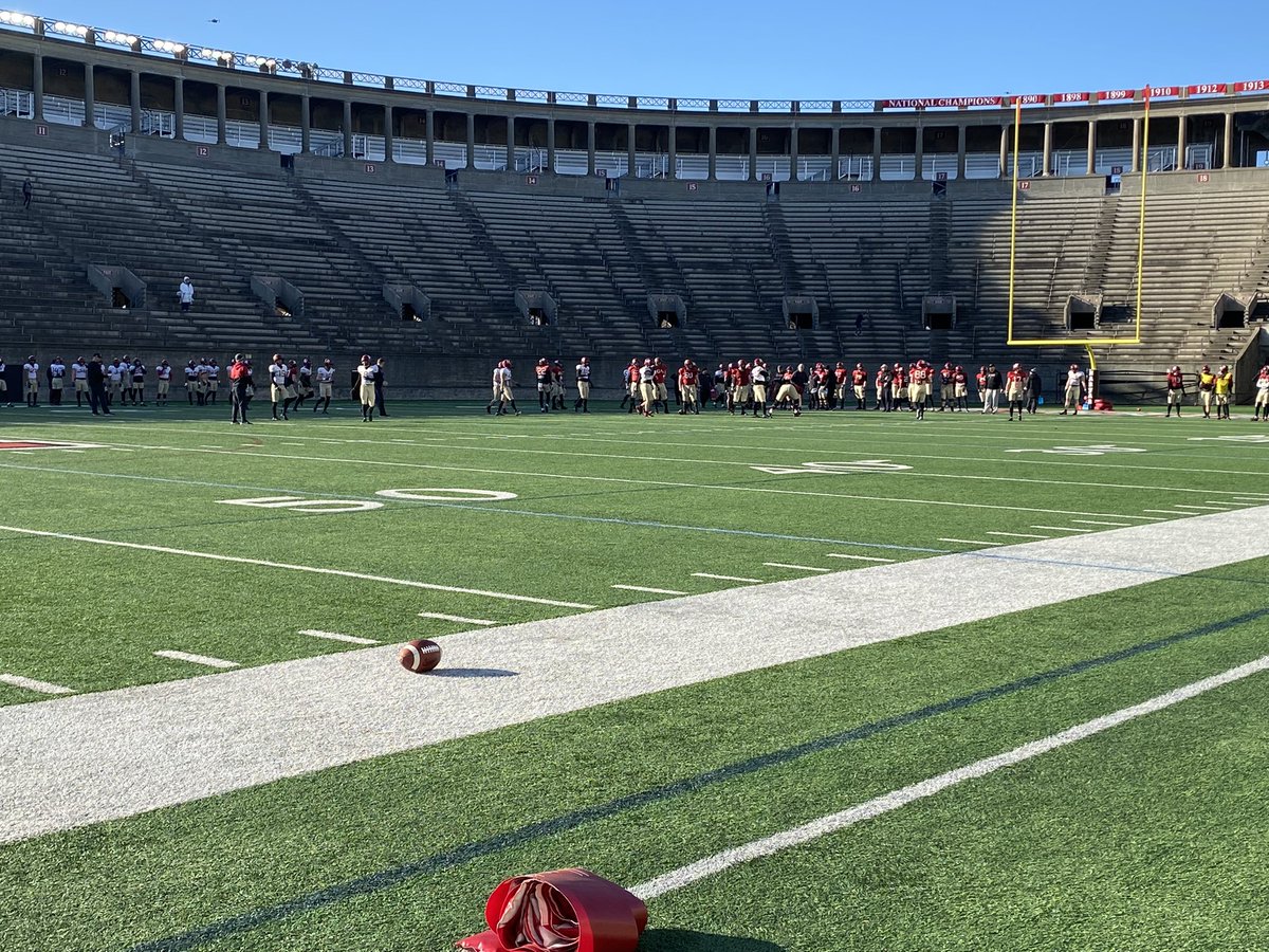 Had a great day at <a href="/HarvardFootball/">Harvard Football</a>. Huge thanks to <a href="/CoachManion_/">Joe Manion</a>  for showing us around and <a href="/Coach_Thakkar/">Saj Thakkar</a> for sitting down and meeting with us! Loved learning about everything Harvard has to offer. <a href="/Crim_Recruiting/">Harvard FB Recruiting</a>