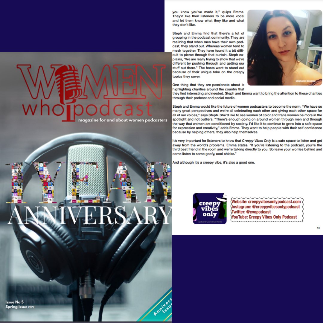 WE ARE FEATURED IN A MAGAZINE!!!!! Go get your own digital copy of Women Who Podcast Magazine to learn about all the amazing women in the podcasting community!! #WomenEmpowerment #WomenSupportingWomen #womenpodcasters