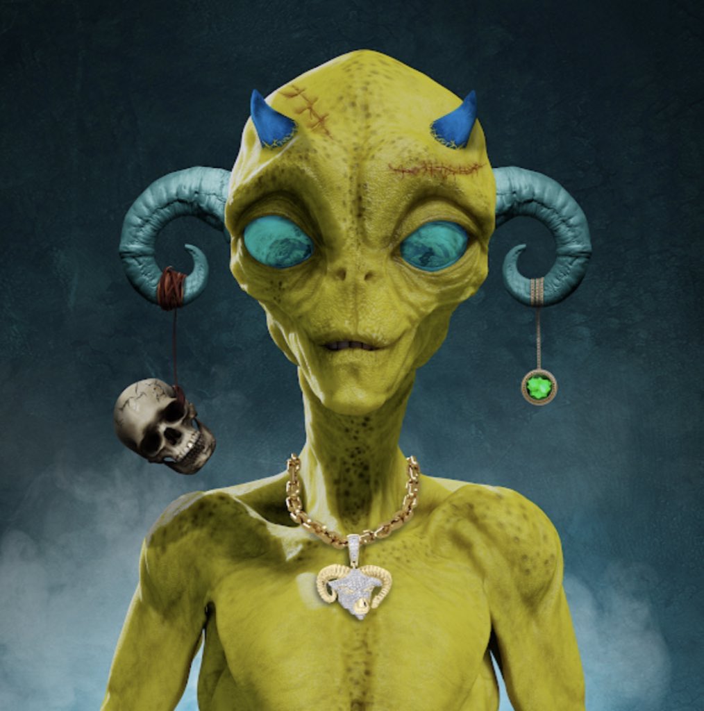 peace_alien_nft's tweet photo. @ProjectBeings 👽 latest mint for me!! ❤️ https://t.co/rxPfkk9Mek
