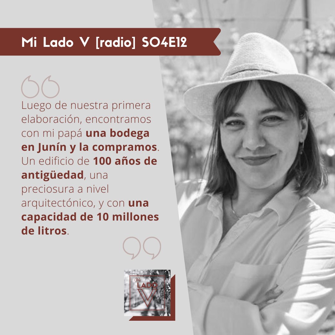📻 #MiLadoV [radio] S04E12 - #Ideas
Un sueño cumplido, volver a #Mendoza, el #MalbecWorldDay, blancos y tendencias, comunicación y una bodega centenaria. Y más en la charla con Lis.
.
🎧 Disfrutá del episodio completo:
anchor.fm/miladovcom/epi…
.
El lunes ya pasó... Relajá!
.
😉🍷