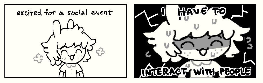 dawning realization of being percieved 