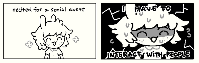 dawning realization of being percieved 
