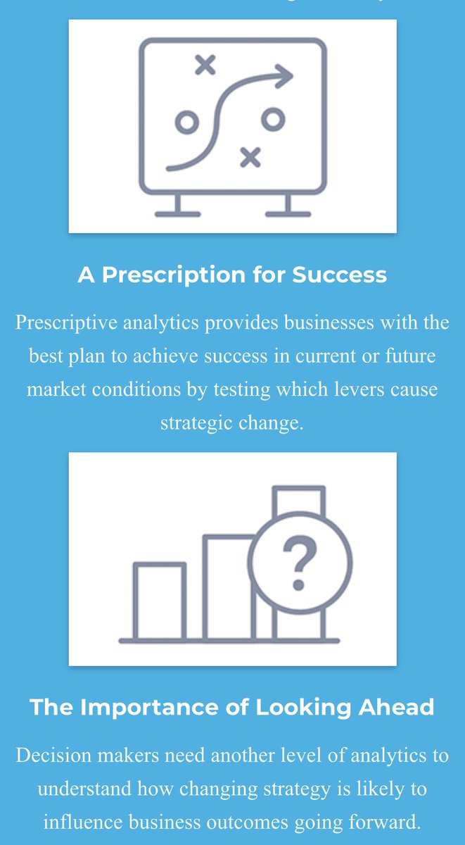 KirkDBorne's tweet photo. [eBook] How #PrescriptiveAnalytics provides a roadmap to your revenue target: https://t.co/p2sk8oWVNU by @concentricmrkt via #DataScienceCtrl 
——————
#DigitalMarketing #BigData #DataScience #AI #ORMS #MachineLearning #PredictiveAnalytics #Optimization #CX #Personalization #abdsc https://t.co/Y9ESvYauxE