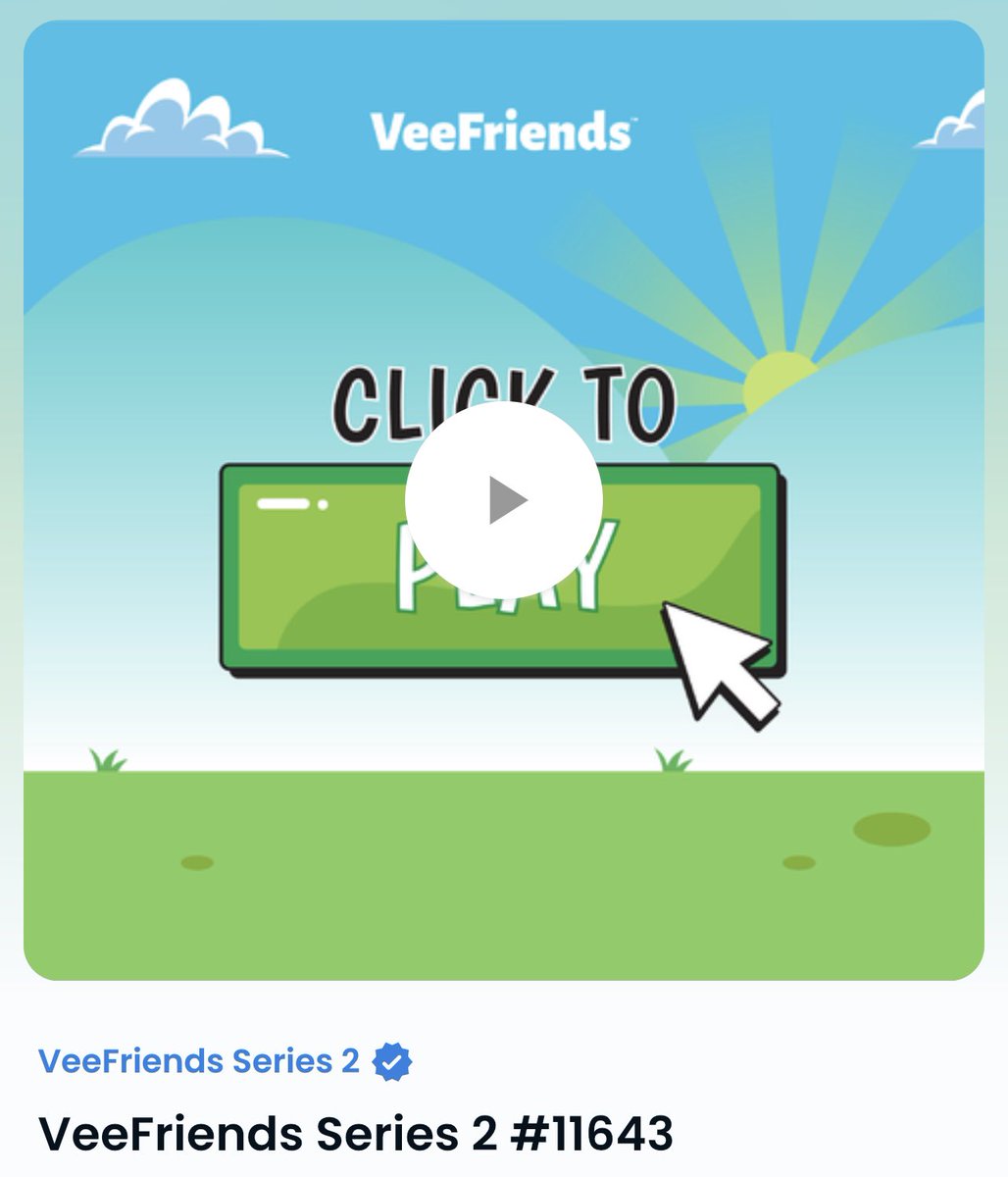 I am OFFICIALLY a <a href="/veefriends/">VeeFriends</a> series 2 holder 🥹
My web3 journey has been crazy from the start &amp; it’s been the ultimate GOAL to hold VeeFriends.
Feeling so proud of myself that I saved for this mint.
Next goal: saving for <a href="/veecon/">VeeCon</a> tix 🙌🏼 so I can see my new friends IRL  
<a href="/garyvee/">Gary Vaynerchuk</a>