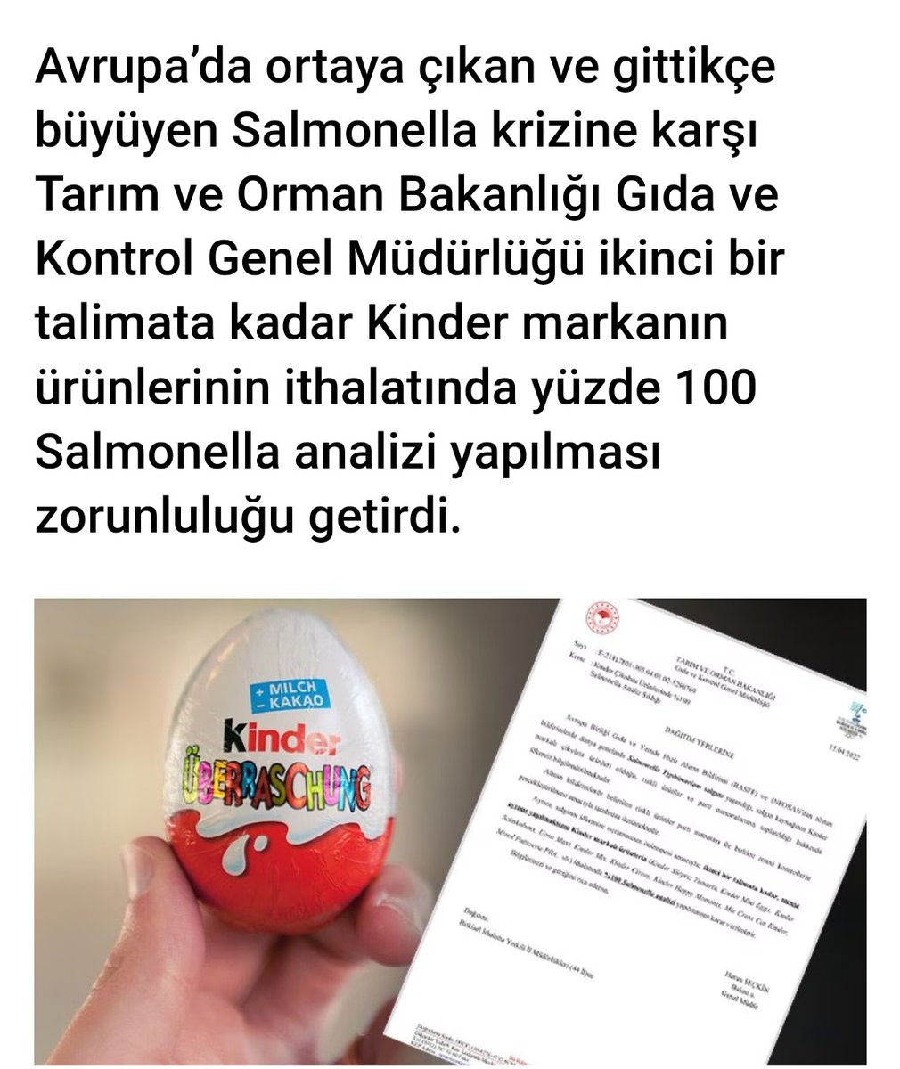 Aman dikkat. Kinder supriz yumurtalar için UYARI ! #VeterinerHalkSağlığı