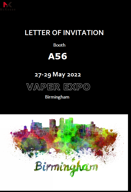 UK VAPER EXPO 27th-29th 
Booth:A56
Welcome you coming!
#vaperexpo #vapor #vape #ecig #vaping