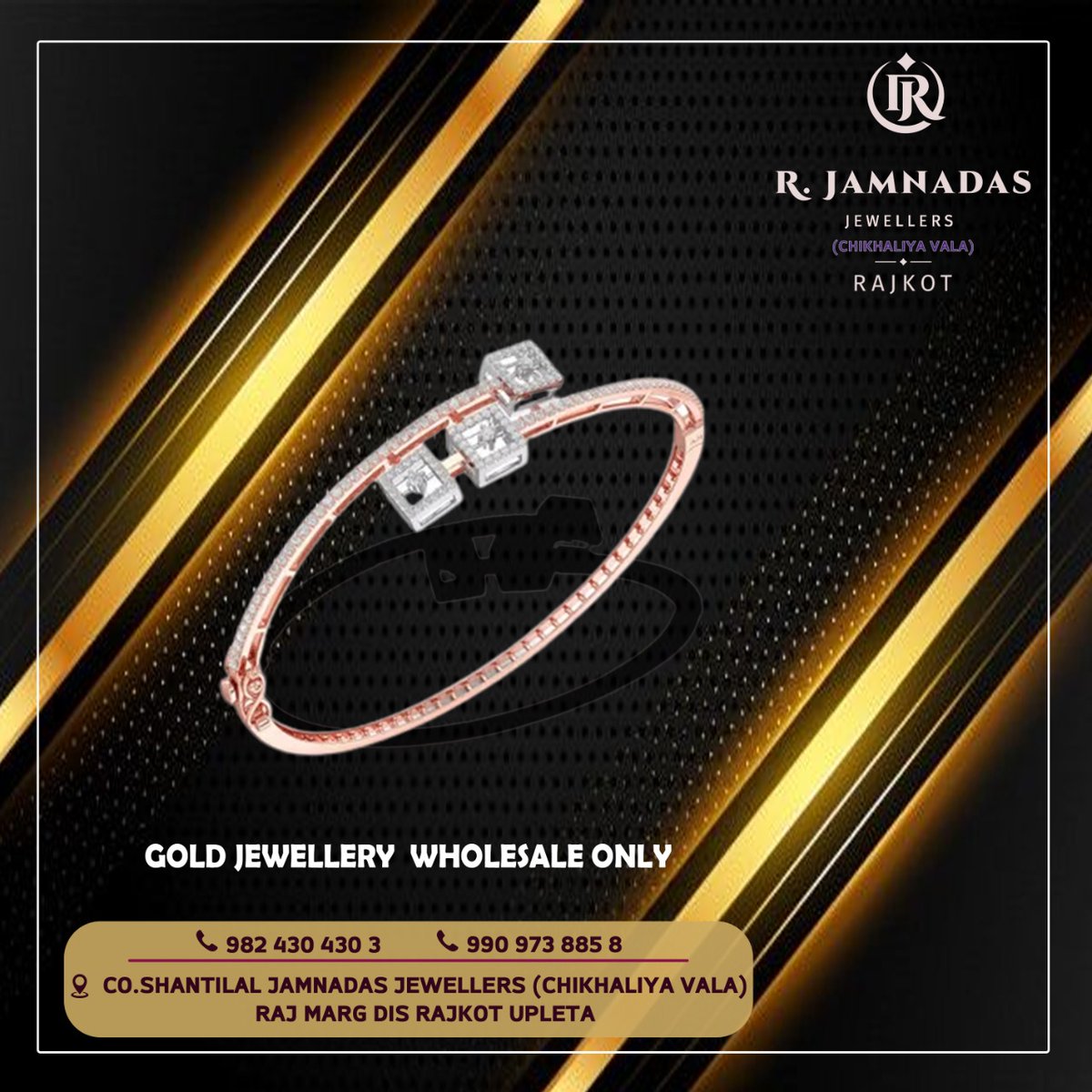 jamnadas_r's tweet photo. “Keep stars with you in the form of diamond.”

#Rjamnadasjewellers #upleta #gujarat #jewellery #jewelry #bracelt #handmade #gold #accessories #indianjewellery #braceletdesign #diamondbracelet #jewelrydesign #jewellerylover #onlineshopping

Contact Now : 9824304303/9909738858 https://t.co/ckDhVUOKJN