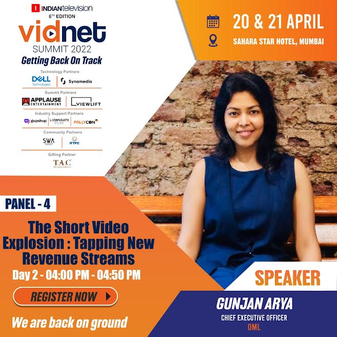 Indiantelevision.com (@itvnewz) on Twitter photo Meet #GunjanArya , Chief Executive Officer , <a href="/onlymuchlouder/">Only Much Louder</a> at The Vidnet Summit 2022 on 20th & 21st April 2022 at The Sahara Star Hotel Mumbai!
#Vidnet2022 | Last Few Seats Left Register Now!
Register Now: vidnet.in/registration/r…
#Vidnet2022 Meet #GunjanArya , Chief Executive Officer , <a href="/onlymuchlouder/">Only Much Louder</a> at The Vidnet Summit 2022 on 20th & 21st April 2022 at The Sahara Star Hotel Mumbai!
#Vidnet2022 | Last Few Seats Left Register Now!
Register Now: vidnet.in/registration/r…
#Vidnet2022