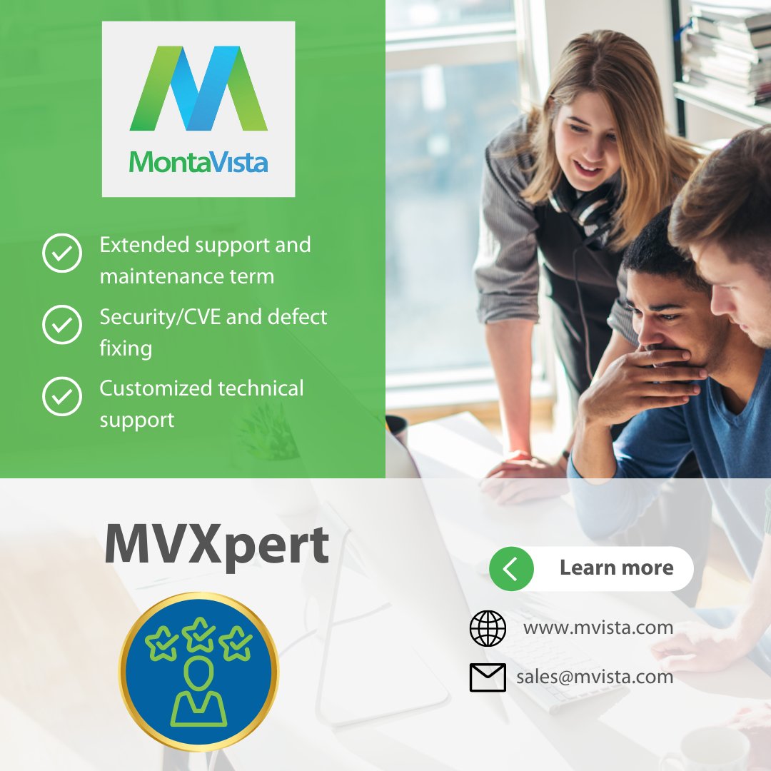 mvista's tweet image. MVXpert is a concept of MontaVista’s professional services. With MVXpert, customers have access to industry-leading support and maintenance services without any migration effort to Linux baselines.
Read more: mvista.com/en/mvxpert/det…
#linuxsupport #linuxexpert