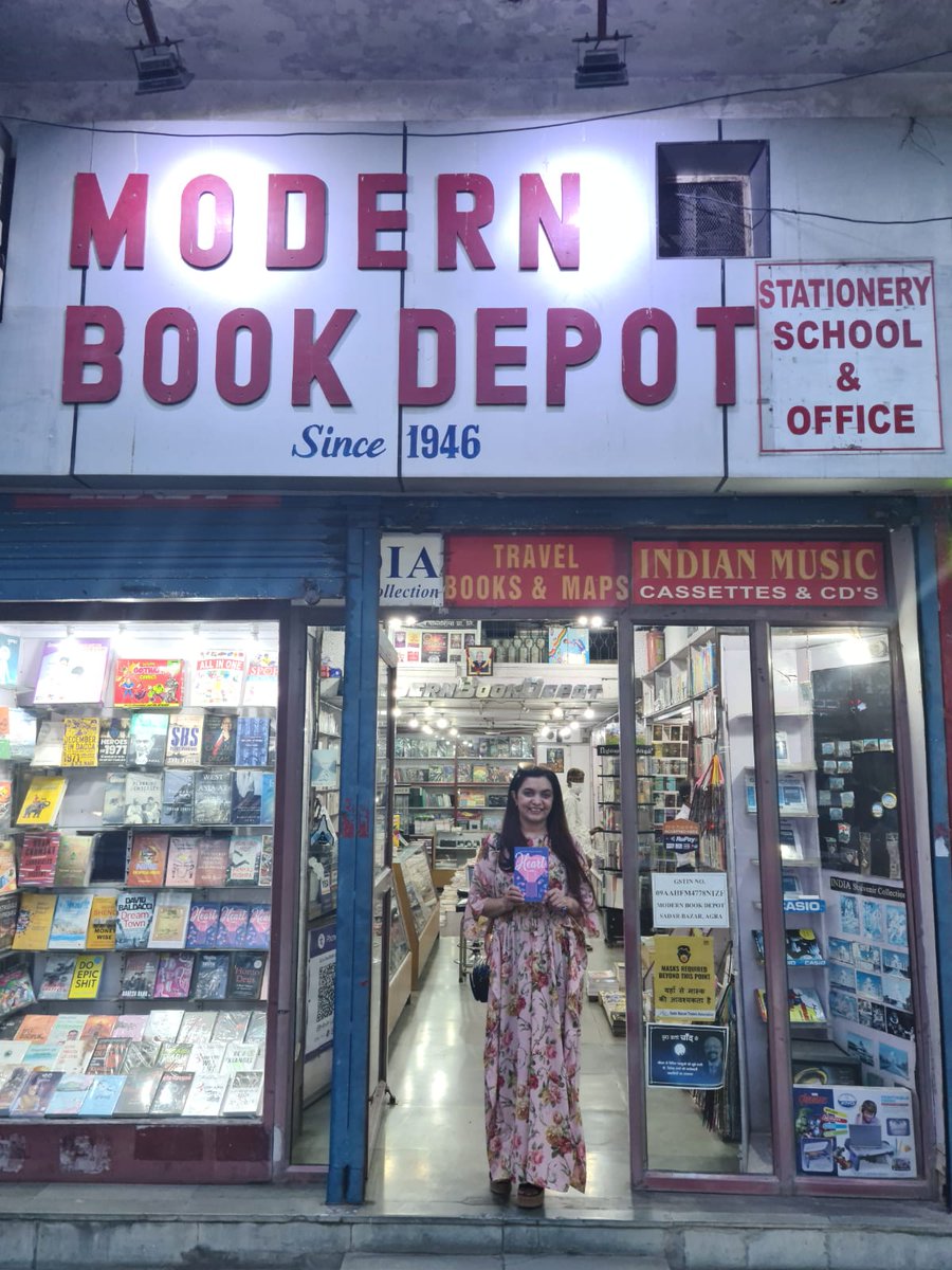 AuthorDeepti's tweet photo. Finding your book at the oldest bookstore in Agra #Booksigning #book reading #BookRecommendations #published author #debutnovel #MySuitcaseHeart #novela #novels #Romance #fiction #WritingCommunity @Rupa_Books https://t.co/h2kb9bCcHS