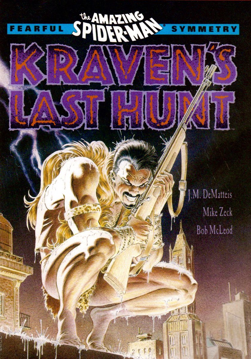 RT @CoolComicArt: Spider-Man : Kraven’s Last Hunt TPB (1990) cover by Mike Zeck @MikeZeck https://t.co/8xXFzJnnR9