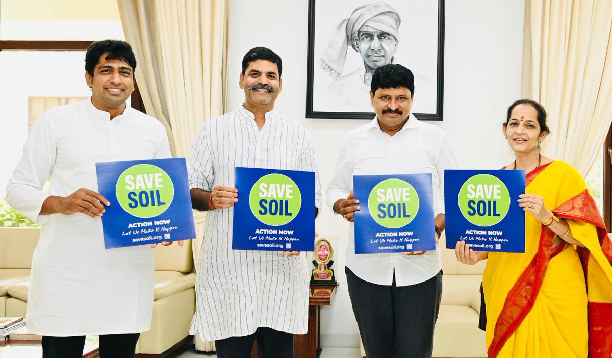 Honoured to have our #GreenIndiaChallenge got noticed by @SadhguruJV ji and elated to got invitation from him to be part of #SaveSoil movement. It’s in deed would be helpful for the #MotherNature if we restore the Soil at least part of what it has got lost due to various reasons.