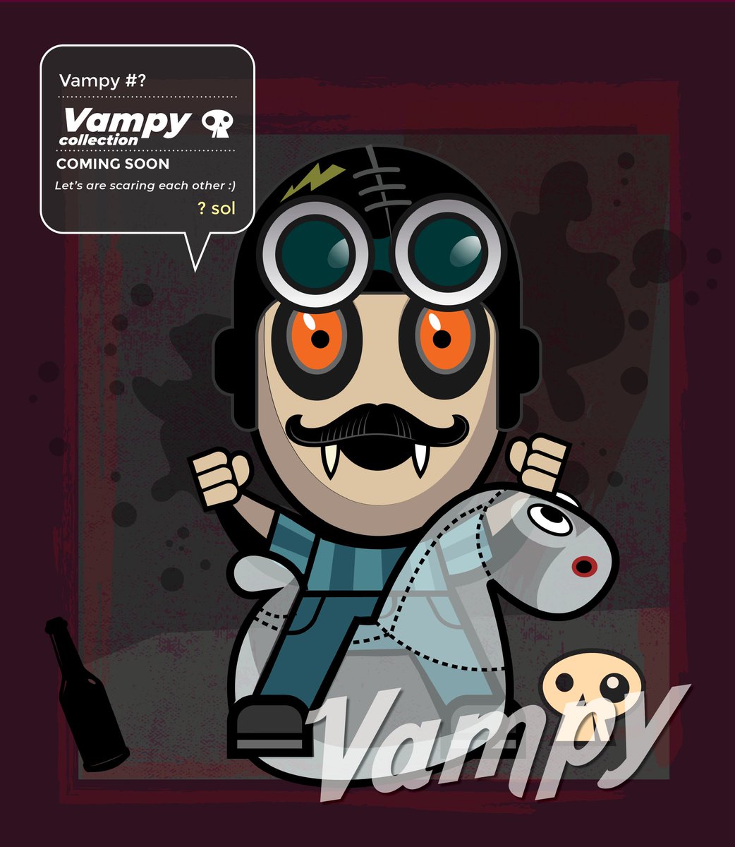 VampyNFT's tweet photo. Gm! #NFTs #nftart #NFTcollectibles #nftusa #NFTartist #nft #NewNFT #newNFTs #nftart #vamire #cartoon #illustration #collection #MagicEden https://t.co/QHMJe8ZL3M