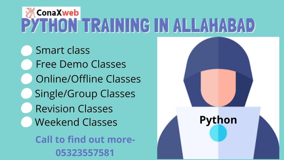 ConaXweb's tweet image. Python Training in Allahabad
👉📞 0532-3557581, +91-9794206246
👉📧 info@conaxweb.com
👉🌐 conaxweb.com/training/detai…
#python #pythonprogrmaming #Programming #Web #coaching #course #pythontainingclasses #Conaxweb #prayagraj